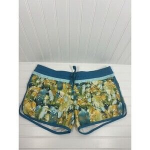 The North Face Womens Hera Boardie Short, Baja Blue Feather Print Large